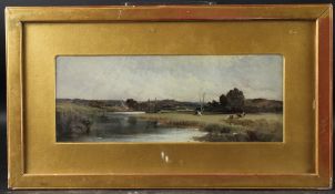 WILLIAM S. ROSE (1810-1873) 'Near Thetford Norfolk' oil on canvas, titled and signed on the