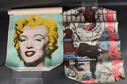 CURWEN PRESS FOR THE TATE GALLERY Andy Warhol: Marilyn Monroe, original colour poster and another