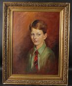 L ANDREW (MID 20TH CENTURY) Portrait of a boy oil on canvas, signed, 60 x 44cm