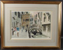 JOHN YARDLEY (b.1933) View of Venice watercolour, signed 35 x 50.5cm