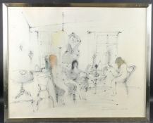 MARCO RICHTERICH (b.1929) 'Samedi Apres Midi' lithographic print, signed indistinctly and