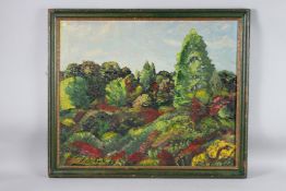 ZEKI FAIK IZER (1905 - 1998) TURKISH ABSTRACT, COLOURFUL TREES Signed and dated '68, oil on canvas