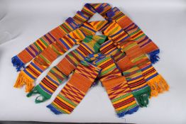 A QUANTITY OF SILK PIECES