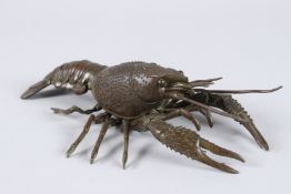 A JAPANESE ARTICULATED LOBSTER. 9ins long