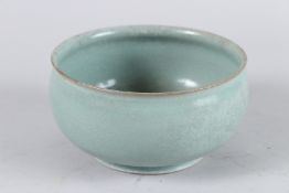 A RU WARE BOWL. 14cm diameter.