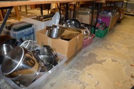 A large quantity of kitchenalia and miscellaneous items.