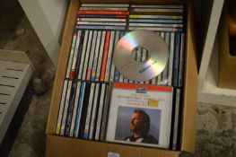 A box of CD's.
