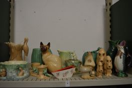 Quantity of Sylvac pottery vase, jugs, ornaments etc.