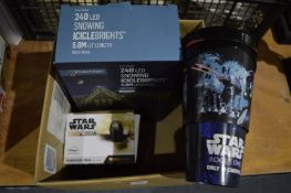 Christmas tree lights etc.