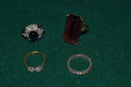 Four decorative rings.