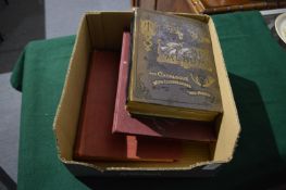 Five stamp albums and contents.