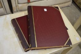 Two large photograph albums.