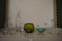 Decorative and household glassware.