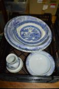 A box of china to include various bowls etc.