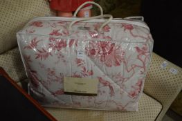 A Sanderson bedspread, 200cm x 200cm.