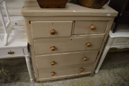 Painted pine chest of drawers.