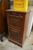 A walnut pot cupboard.
