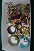 A quantity of bijouterie to include necklaces, bangles, rings etc.