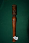 A George IV truncheon with painted decoration.