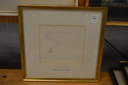 Archibald Thorburn, study of cows, pencil sketch.