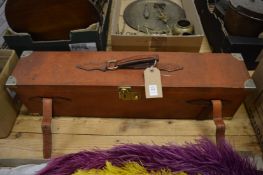 A good leather double gun case for a side by side and over and under 12 bore shotgun.