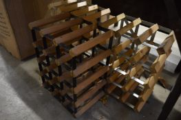 Three small wine racks.