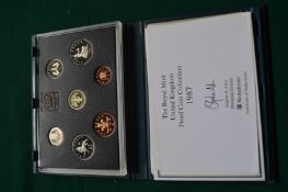 The Royal Mint United Kingdom Proof Collection 1987.