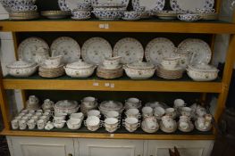 A good comprehensive collection of Wedgwood Bianca dinnerware to include numerous plates, bowls,