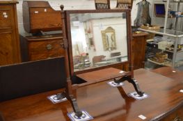 A mahogany dressing table mirror.