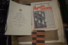 A box of ephemera.