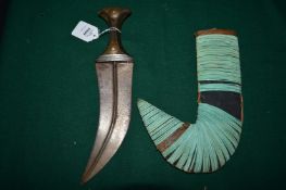 A horn handled jambiya.