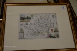 County map of Hertfordshire.