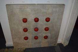 An unusual piece of wall art.