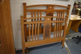 A Victorian satin walnut 4ft 6