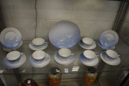 A quantity of Bing and Grondahl teaware to include various cups and saucers, tea plates and a