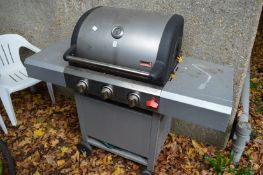 A large gas barbecue.