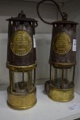 Two miners lamps.