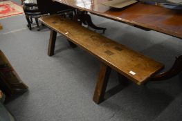 A good rustic oak bench seat.