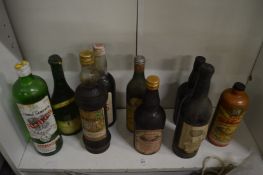 Various wines and spirits.