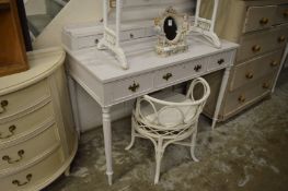 A painted desk or dressing table.
