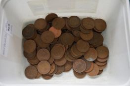 A box of copper coins.