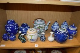 Oriental porcelain to include ginger jars and other items.