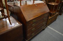A George III mahogany bureau.