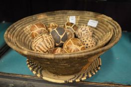 Wicker baskets etc.
