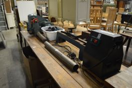 A wood lathe and other similar items.