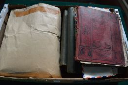 Quantity of stamp albums and loose stamps.