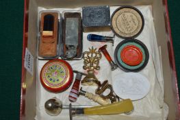 A collection of various seals etc.