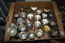 Plated tankards and trophy cups etc.