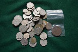 A bag of tokens and coins.