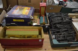 Hornby O gauge railway carriages and accessories etc.